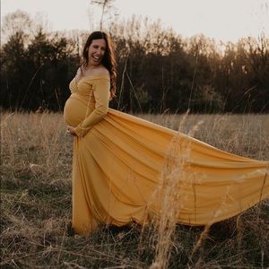 maternity shoot gown